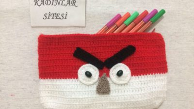 Kolay ve Kullanışlı Angry Bird-Kızgın Kuş Figürlü Kalemlik Yapımı