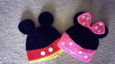 Mickey ve Minnie Örgü Şapka